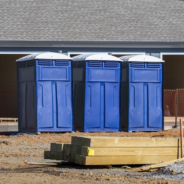 what is the expected delivery and pickup timeframe for the portable restrooms in Leland NC